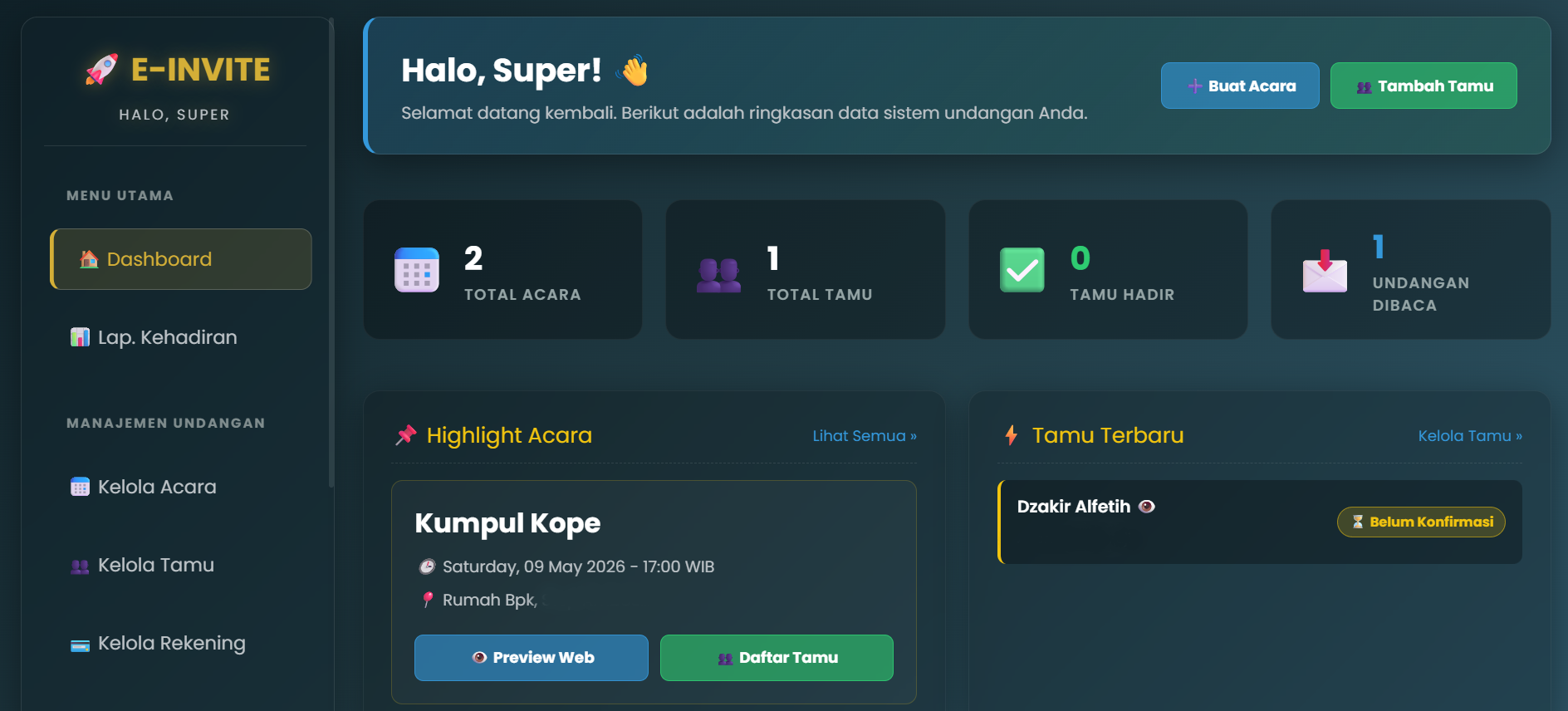 E-Invite - Undangan Online